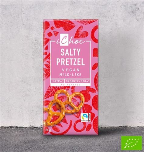 Ichoc Salty Pretzel Vegan Chocolade BioSuperdeal Be Uw Online