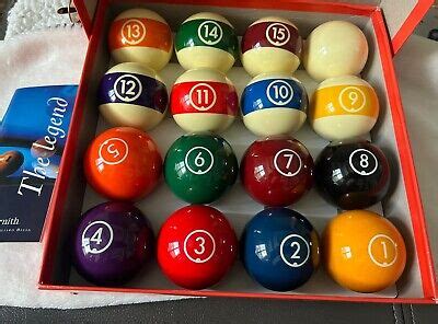 Aramith Phenolic Pool Balls Regulation Belgian Billiard Set Red