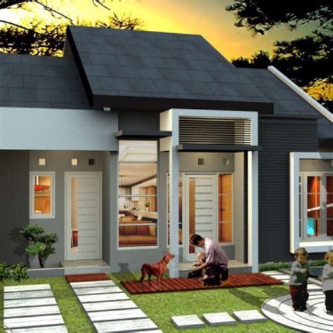 Cantik 10 Inspirasi Desain Eksterior Interior Rumah Type 45