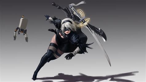 Wallpaper Nier Automata Video Games Nier 2b Nier Automata Artwork