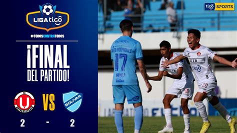 Final del partido Bolívar no pudo sostener el triunfo en Quillacollo