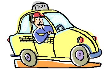 Taxi Driver Animated Clip Art Library