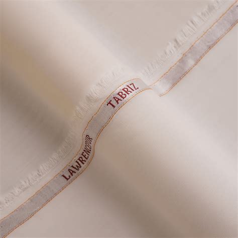 Plain Off White Tabriz Shalwar Kameez Fabric Lawrencepur