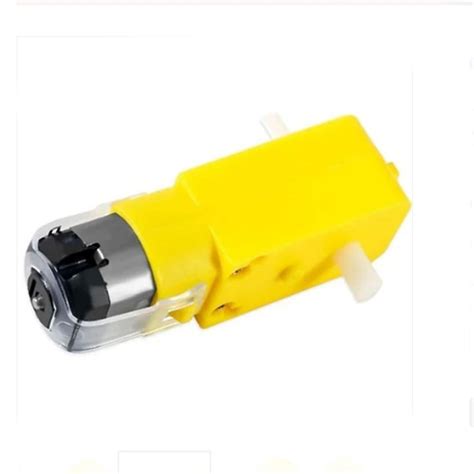 100 RPM Bo Motor Straight Dual Shaft RoboticsDNA