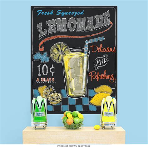 Fresh Lemonade Chalk Art Wall Decal Retro Planet