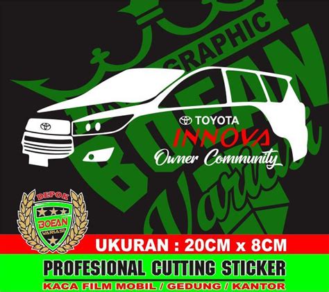 Cutting Sticker Kijang Innova Owners Community Lazada Indonesia