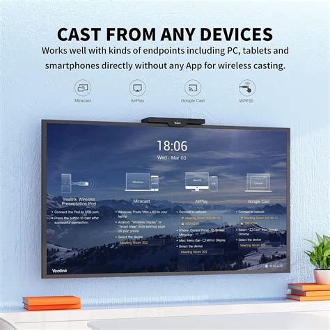 Buy Yealink Roomcast Wireless Hdmi Transmitter And Receiver 4k Up To 4