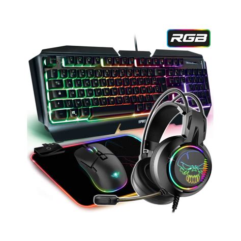 Pack Gaming Spirit Of Gamer En Clavier Casque Souris Tapis