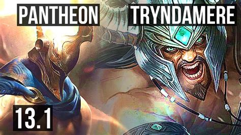 Pantheon Vs Tryndamere Top 68 Winrate 938 Euw Master 131