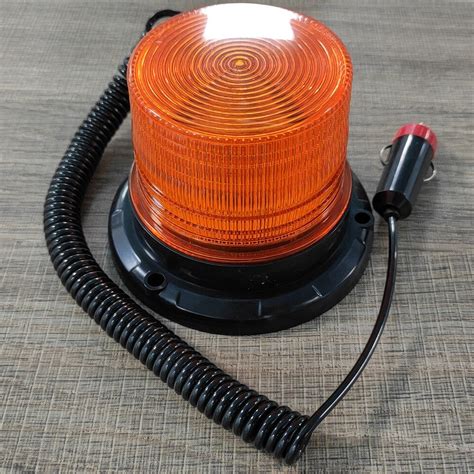 Led Strobe Light 12v 24v Amber Warning Safety Flashing Beacon Light For Car Bus Ebay