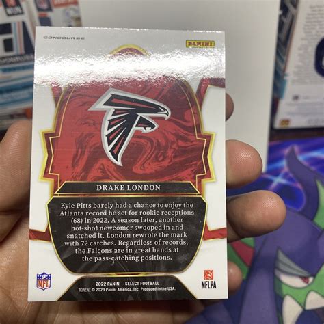 Drake London 2022 Select Football Base RC Concourse Card Falcons O EBay