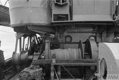 Minesweepers At Work 1940 Or 1941 On Board A Minesweeper At Sea