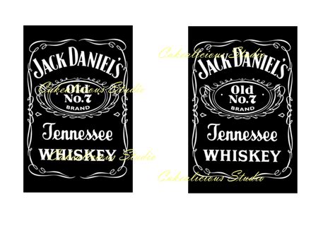 Jack Daniels Edible Paper Icing Sheet Wafer Paper Cake Toppers x 2 from ...