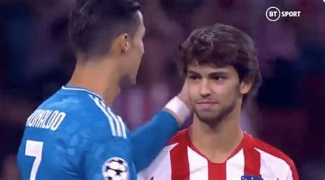 Cristiano Ronaldo And Joao Felix Share A Sweet Moment Before Juventus