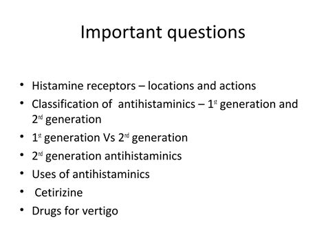 Antihistaminics Divya Ppt