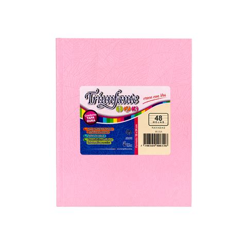 CUADERNO TRIUNFANTE 123 X 50HR N3 ROSA 440120 COMERCIAL SUMA