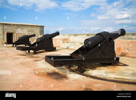 Three Cannons El Morro Fortress Morro Castle Havana La Habana Vieja