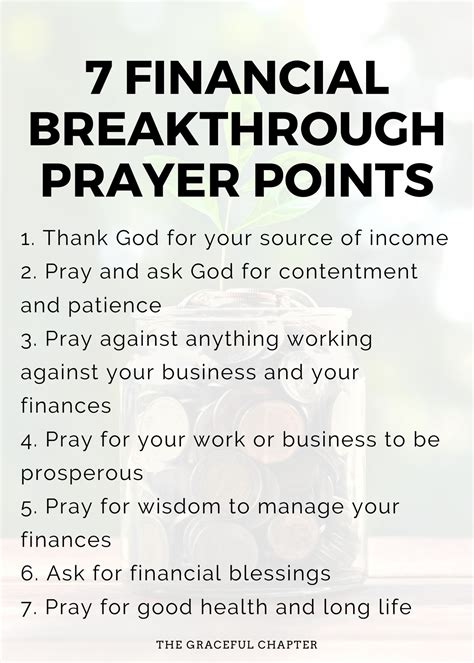 7 Financial Breakthrough Prayer Points - The Graceful Chapter