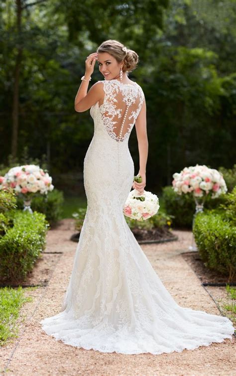 29 Most Beautiful Illusion Back Wedding Dresses Weddingomania