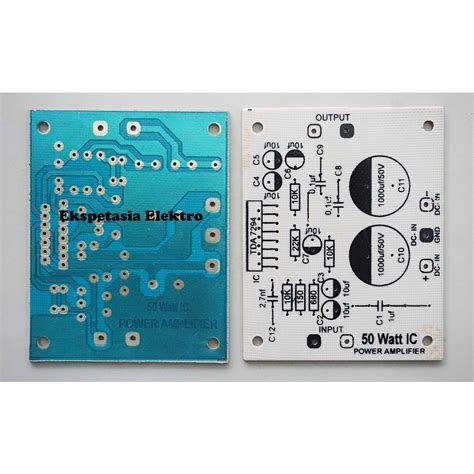 Jual Pcb Watt Ic Power Amplifier Tda Semi Fiber Shopee Indonesia