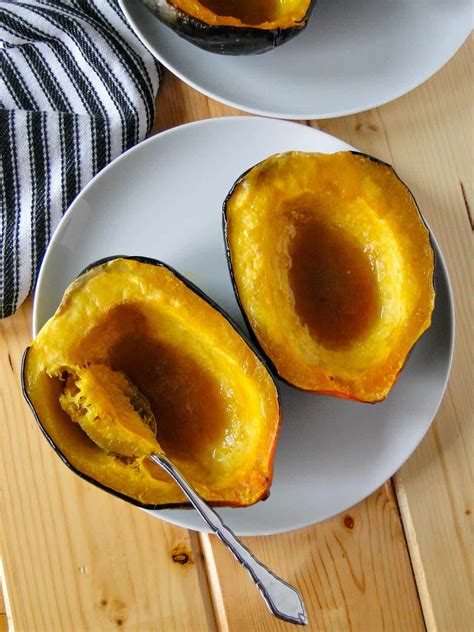 Maple Roasted Acorn Squash Heather S Homemade Kitchen