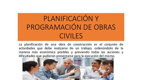 Ppt Planificacion De Obra