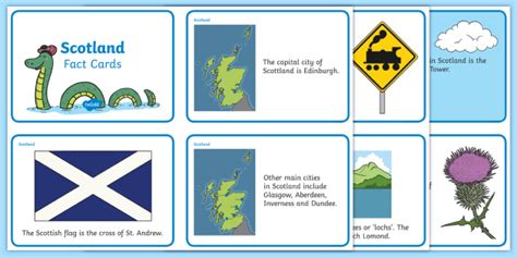 Our Country Scotland Fact Cards Symbols Of Scotland