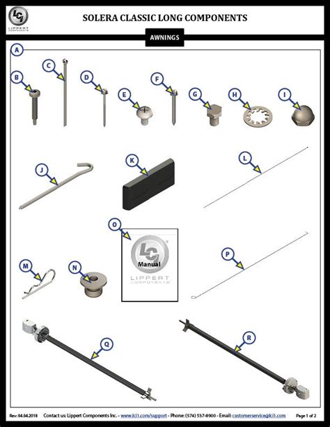 Lippert Awning Parts Diagram