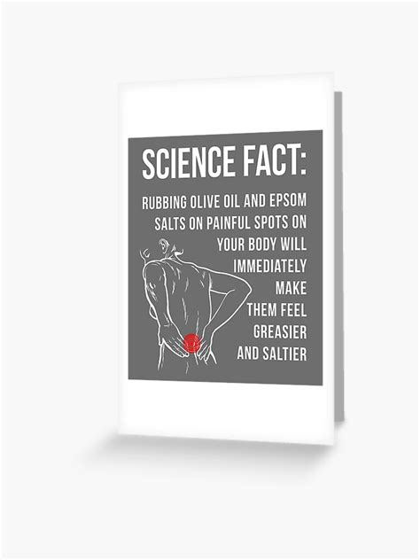 "Science Fact: Greasy Painful Spots" Greeting Card for Sale by ...