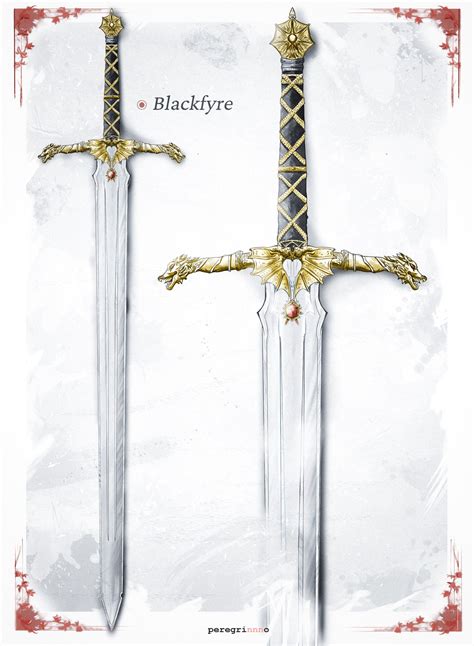 Artstation Blackfyre Concept Art Fantasy Blade Fantasy Sword