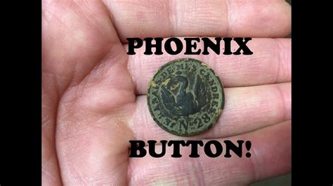 The Relic Cellar Hole Pre Civil War Era Military Buttons Dug Phoenix Button Dug Youtube