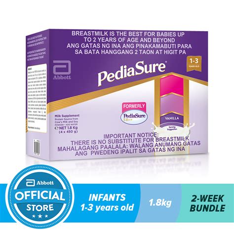 Pediasure 1 3 Vanilla 18kg Lazada Ph