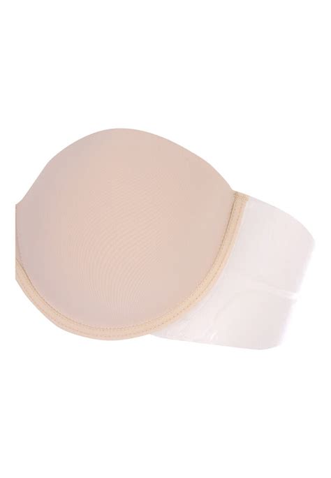 Womens Nude Stick On Strapless Winged Bra Peacocks