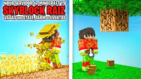 NOVO SERVIDOR DE SKYBLOCK BRASILEIRO VIP GRÁTIS para MINECRAFT