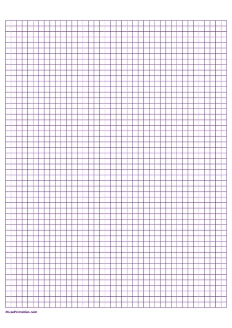 Printable 12 Cm Purple Graph Paper For A4 Paper