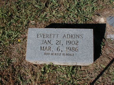 Everett Adkins 1902 1986 Find A Grave Memorial