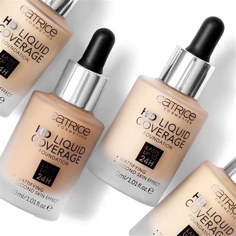 Catrice HD Liquid Coverage Foundation Review Swatches And Before