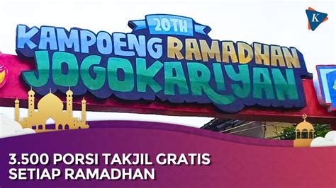 Video Tradisi Masjid Jogokariyan Bagi Bagi Ribuan Porsi Takjil Gratis