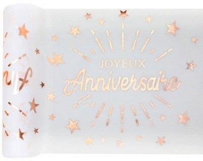 Santex Chemin De Table Joyeux Anniversaire Tincelant