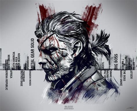 Big Boss Mgsv By Santiago Betancur Fan Art 3d Cgsociety Metal