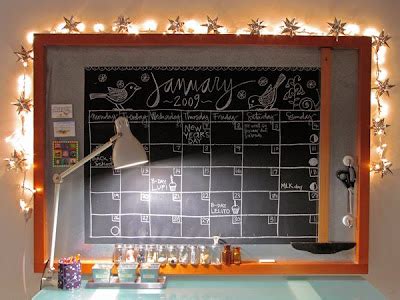 Geninne's Art Blog: Chalkboard calendar