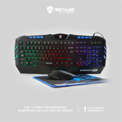 Jual Rexus Keyboard Mouse Warfaction VR1 Combo Jakmall