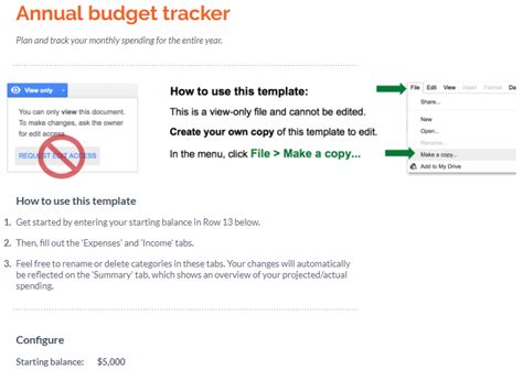 Google Annual Budget Google Sheets Sheetlist