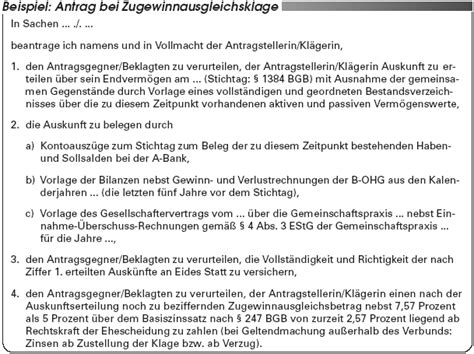 Zugewinnausgleich Der Auskunftsanspruch Nach 1379 BGB