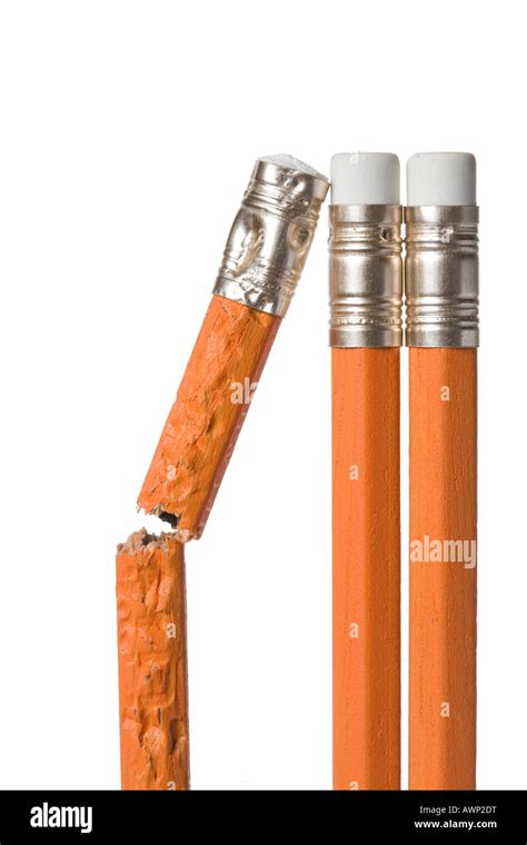 Broken Pencils And New Pencils Hi Res Stock Photography And Images Alamy