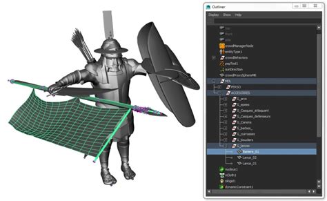 Cloth Simulation With NCloth Golaem