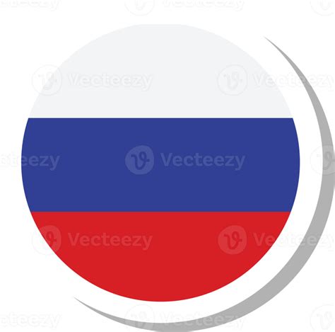 Russia Flag Circle Shape Flag Icon 16707452 Png