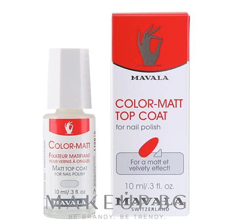 Mavala Color Matt Top Coat Матиращо покритие Makeup bg