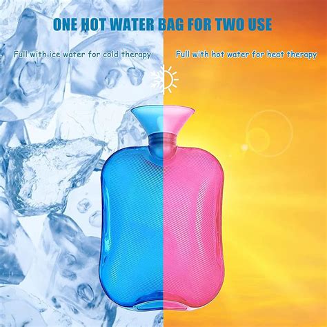 Pack Liter Hot Water Bottle Set Pain Relief Menstrual Cramps Hot Cold Therapy Silicone