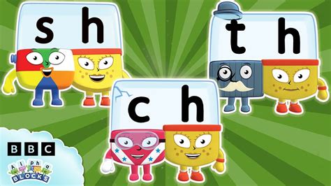 📖 SH CH and TH- Letter Teams with Alphablock H 📖 | Learn to Read and ...